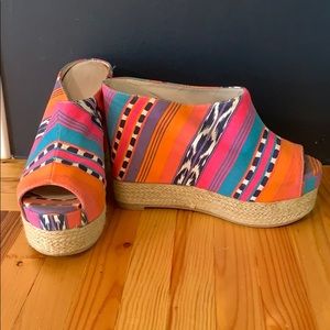 Colorful Chinese Laundry wedges